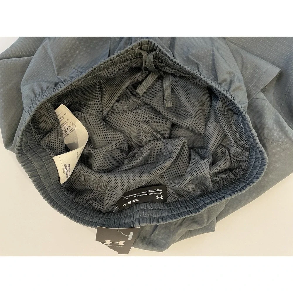 NEW Under Armour Vital‎ Woven Training Pants Mens Medium Gray Loose Mesh Lined